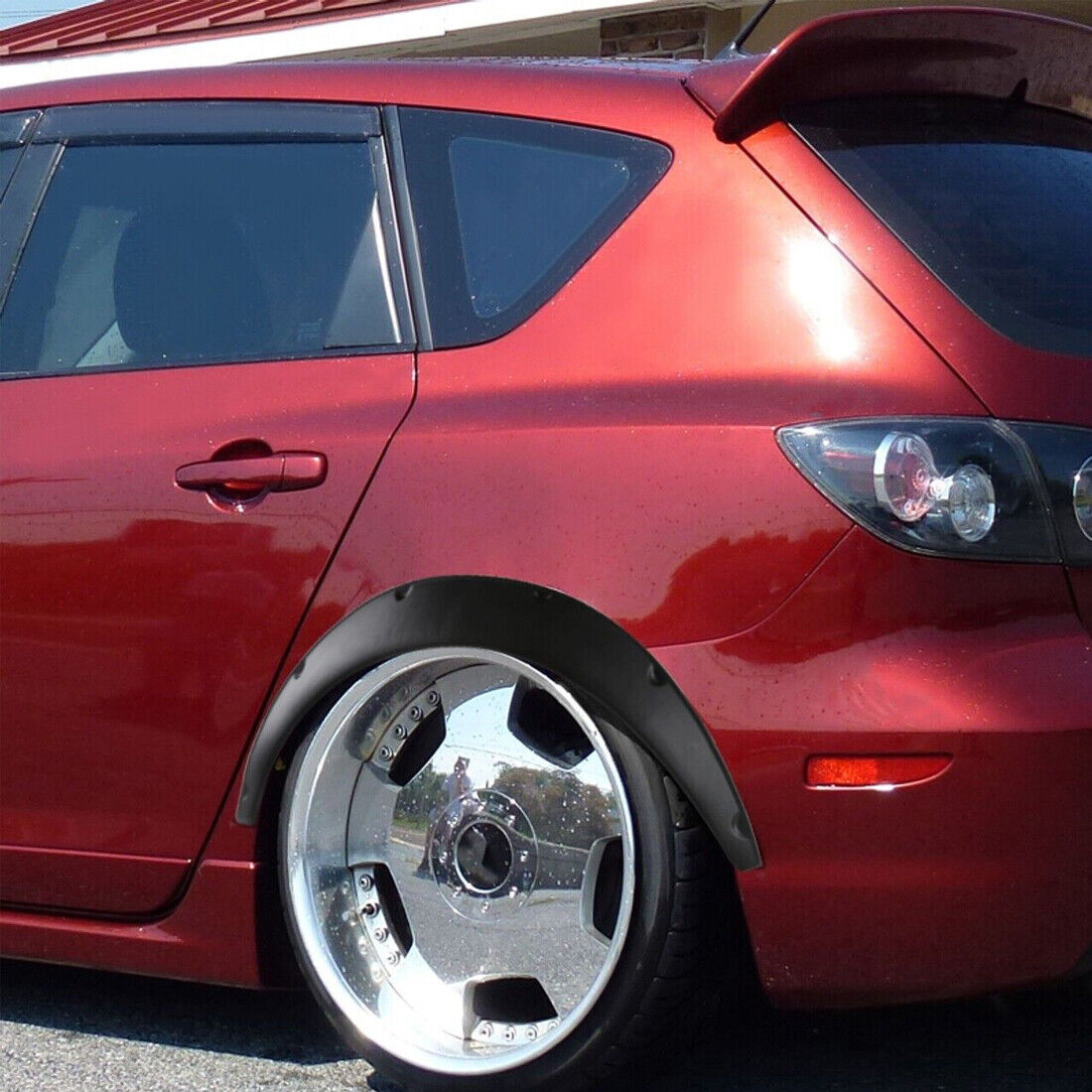 4Pcs Universal Flexible Cars Body Fender Flares Extension Wide Wheel Arches 89CM — image 2