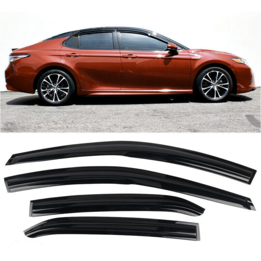 For 2018-2022 Camry Sedan Mugen Style Window Visor Rain Deflector Guard 4PCS Set