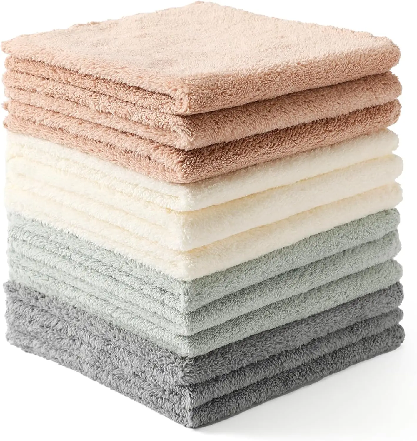 12 Pack Microfiber Cleaning Cloths, Ultra Soft