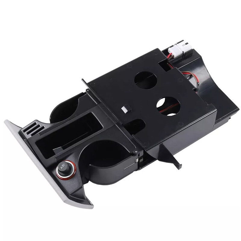 For VW T5 Transporter Ashtray Cup Coin Holder Dual Drink Grey RHD 7H285860130T B — image 3