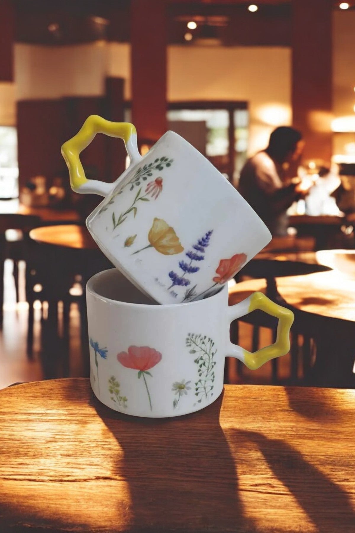 Handmade Ceramic Mugs With Floral Designs For Garden Lovers And Spring Decor Default - Shop at LoveMi
