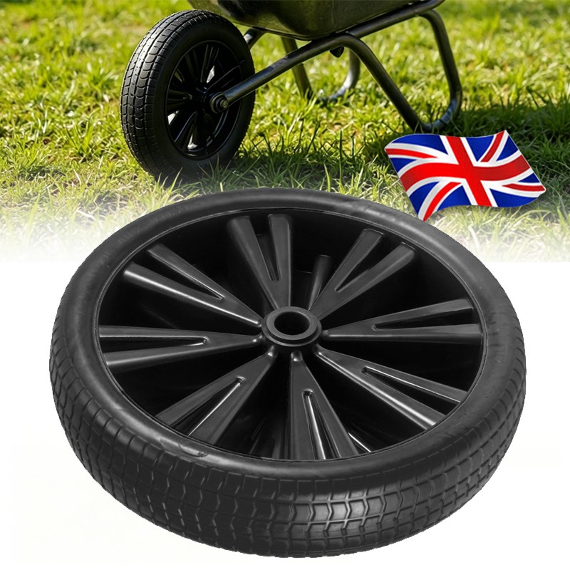 Universal 14 Inch Black Wheelbarrow Wheel Heavy Duty Puncture Proof — image 6