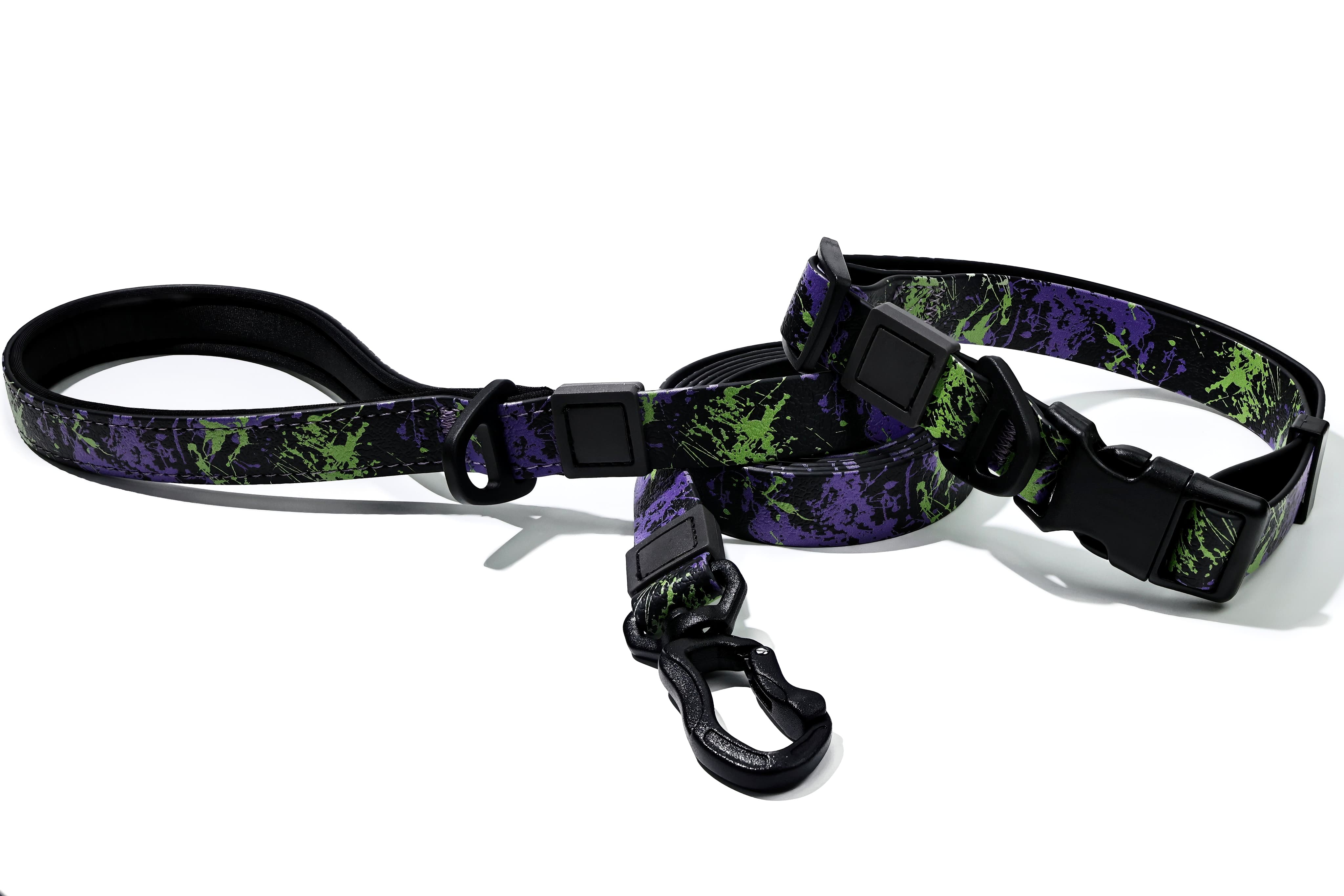 UV Printing Camouflage Embossed Pet Leash Set Is A Perfect Combination Of Style And Functionality Specially Designed For Pets' Outdoor Activities. Every Detail From Craftsmanship To Material 