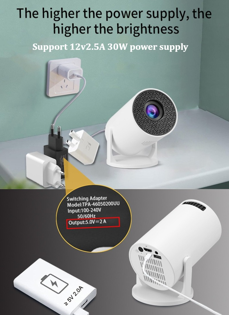 Android Mini Projector Smart HD 5G4K WiFi Wireless Bluetooth Office Home Theater — image 11