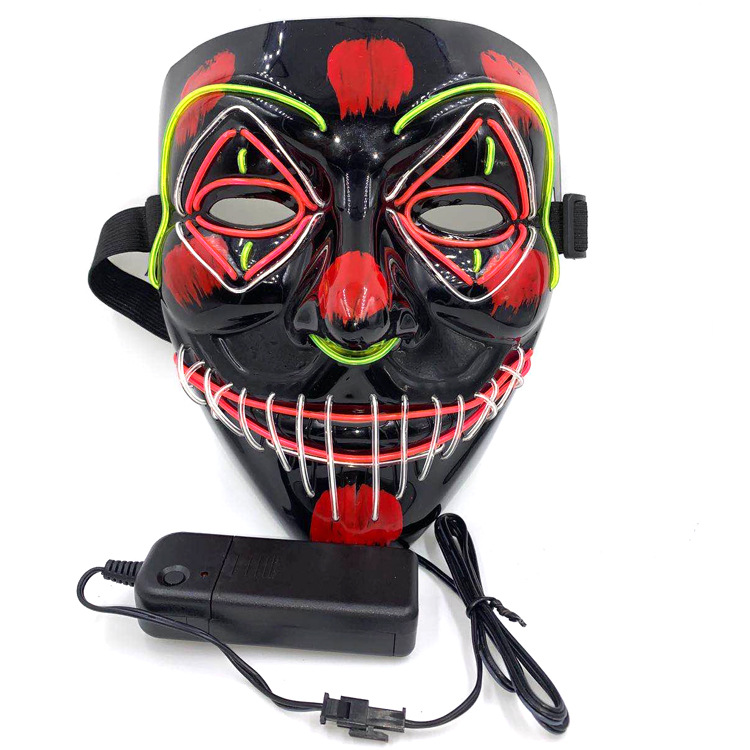 EL Cold Light Ghost Festival Halloween Horror Scary Tricky Mask — foto 2