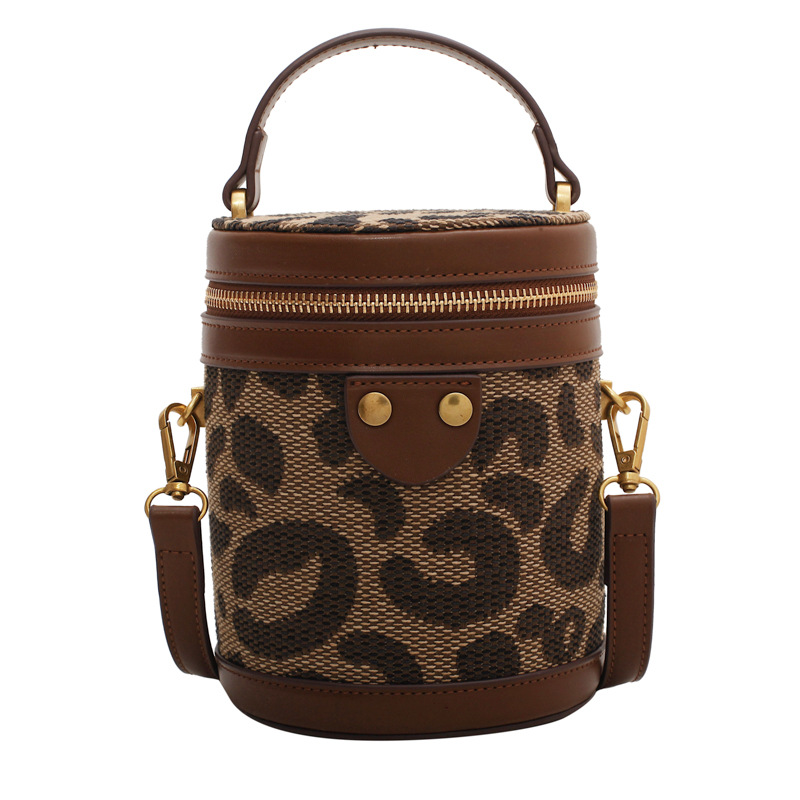 Ladies Winter Rivet Fashion Leopard Print Handbag Leopard - Shop at LoveMi