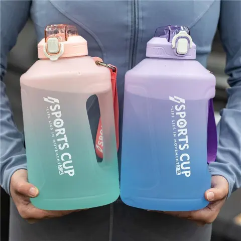 Extra Large Capacity Cup with Straw Fitness Sports Water