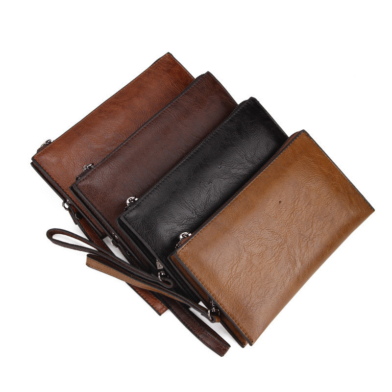 Men Handbag Coin Purse Wallet Mobile Phone Leather Bag