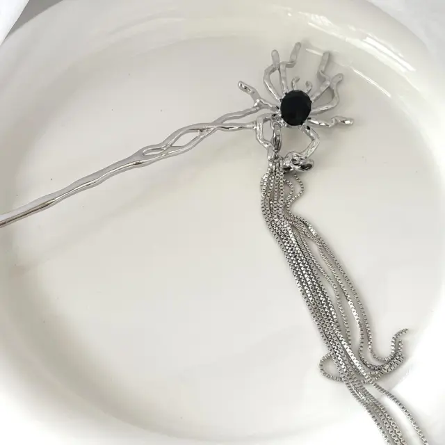 Women's Metal Dark Spider Hairpin - Shop at LoveMi