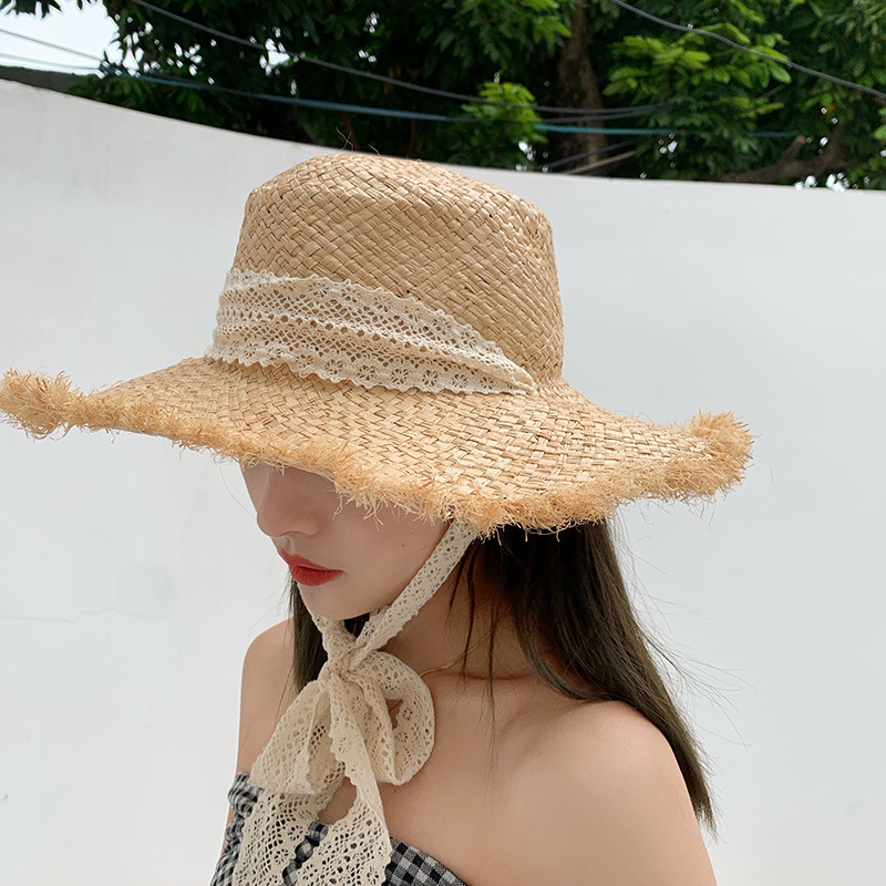 Sun Protection Seaside Beach Lace Sun Hat