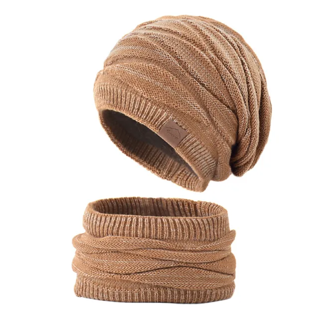 Autumn And Winter Ladies Knitted Wool Pile Hat Caramel - Shop at LoveMi