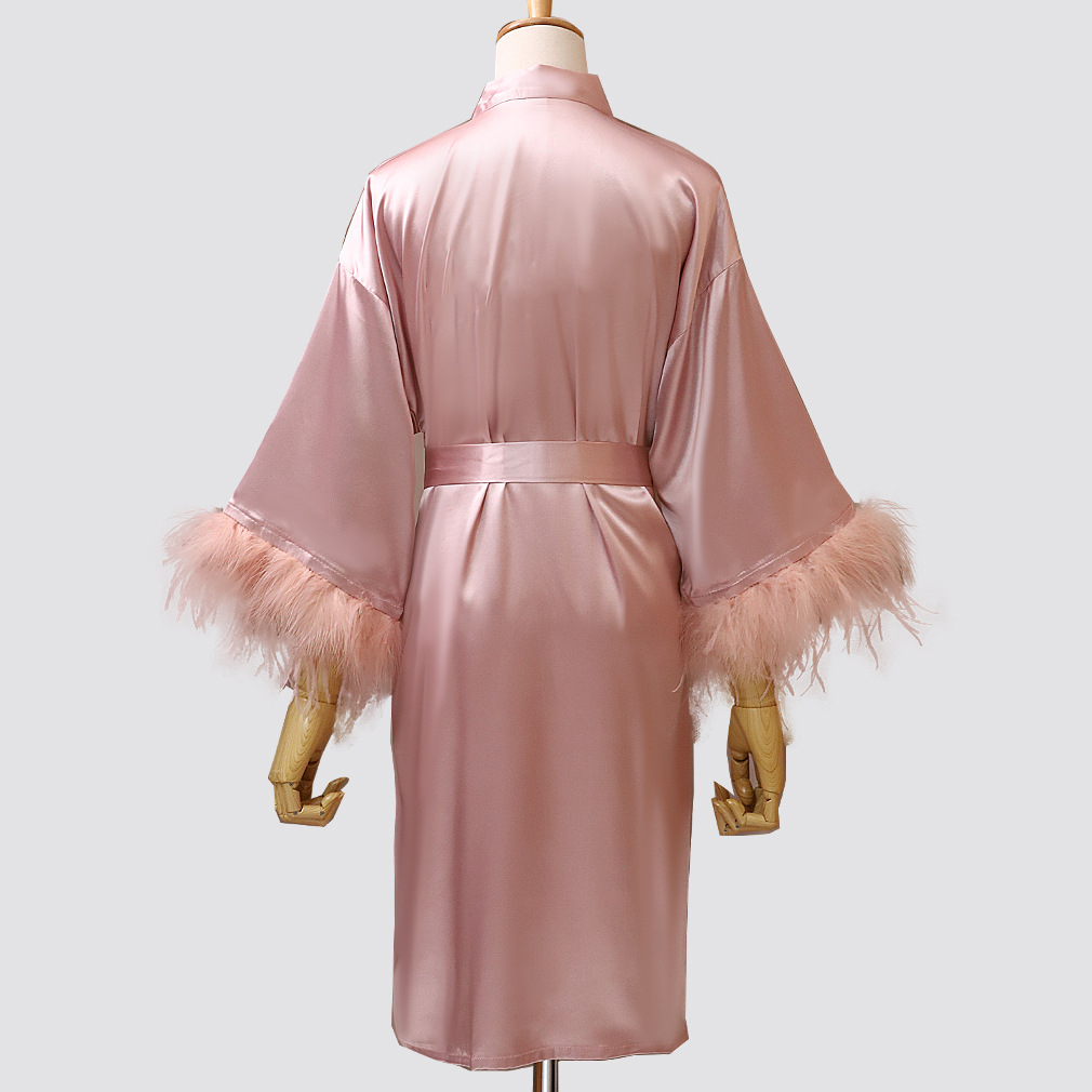 Title 5, Feather Dressing Gown Wedding Party Costume