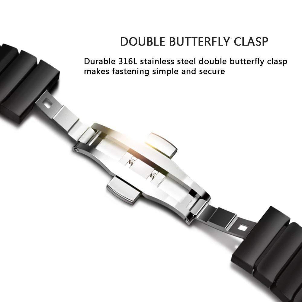 Ceramic Butterfly Buckle  Ceramic Three-Bead Strap