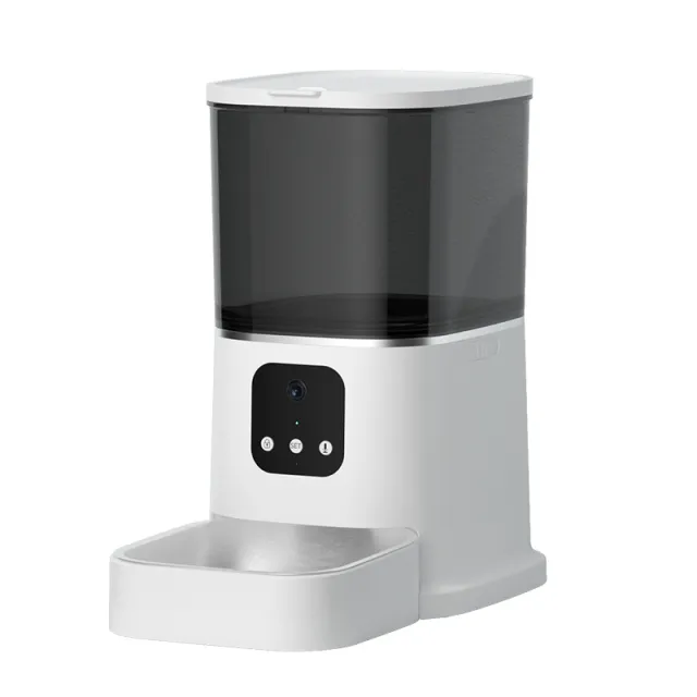 Pet Automatic Feeder Large Capacity Smart Voice Recorder APP Control Timer Feeding Cat Dog Food Dispenser With WiFi Pet Bo White - Shop at LoveMi