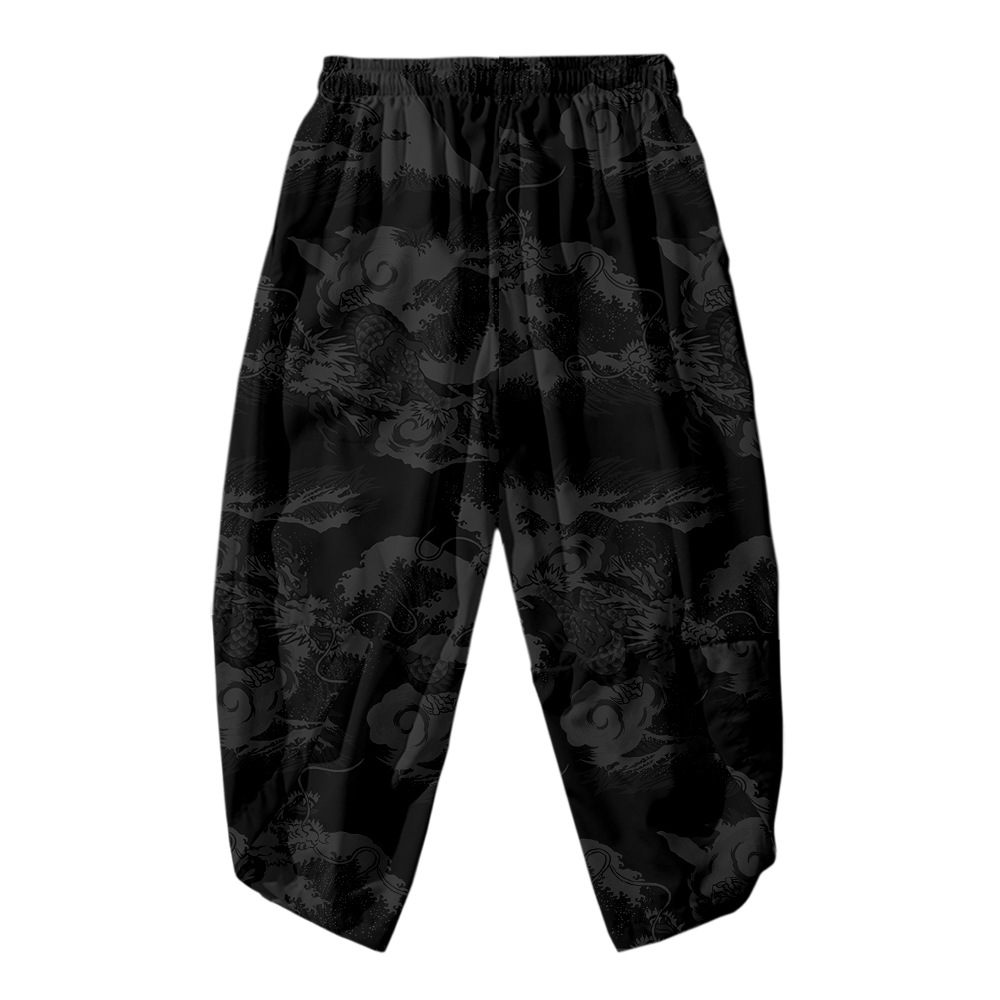 Title 2, Hip Hop Casual Pants Cropped Trendige Loose Hos...