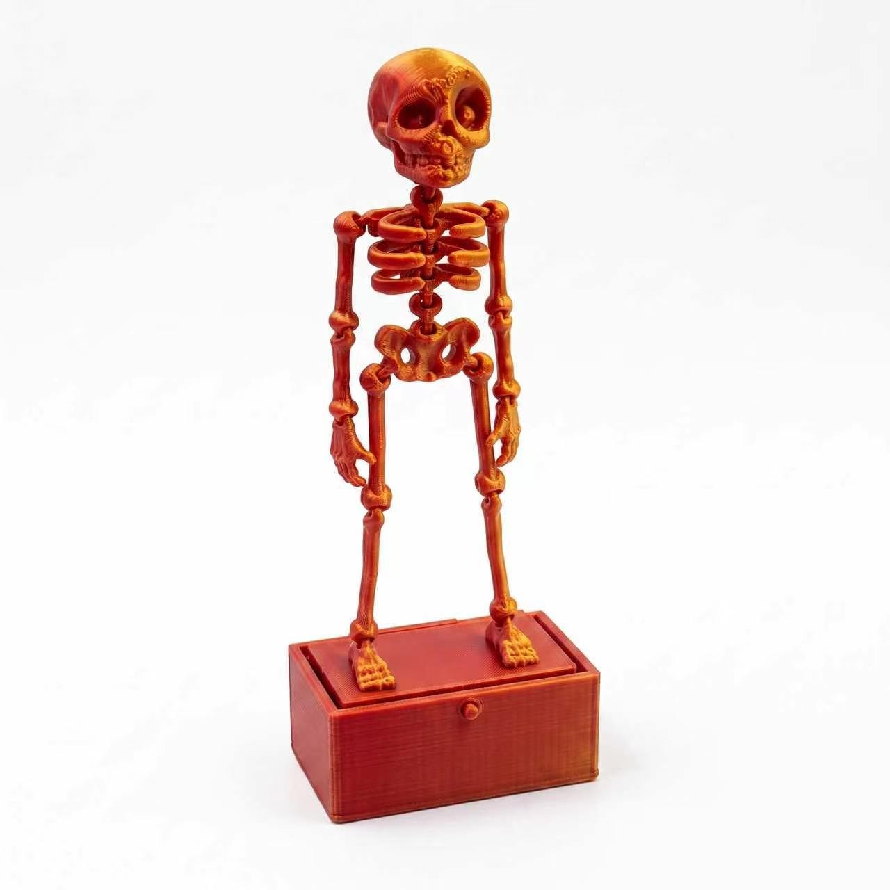 Dancing Skeleton Aquarium Ornament with Base