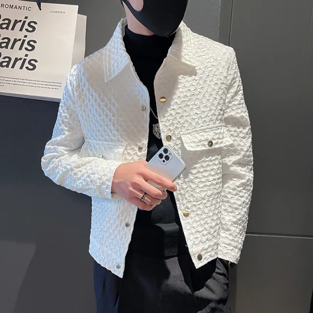 Men's Autumn Fashion Casual Jacket White - Shop at LoveMi