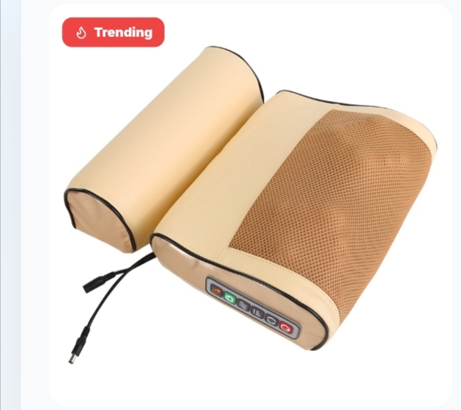 Electric Cervical Neck Traction Massager Pillow With Heat And Vibration Soreness Relief Massage Cushion