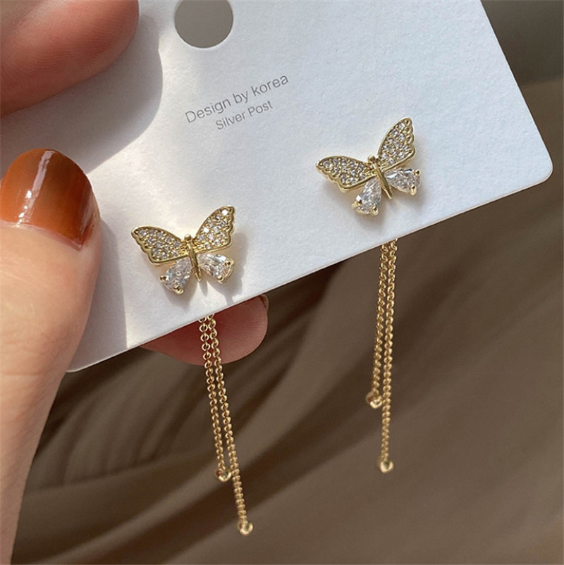 Female Temperament S925 Silver Pin Earrings