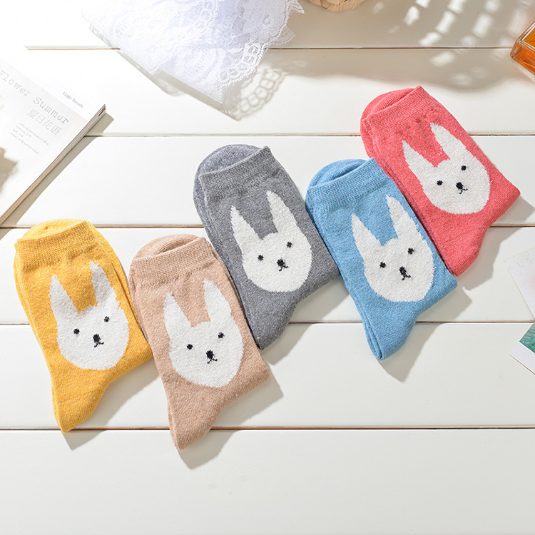 Title 3, Ladies thickened medium tube cashmere socks. L...