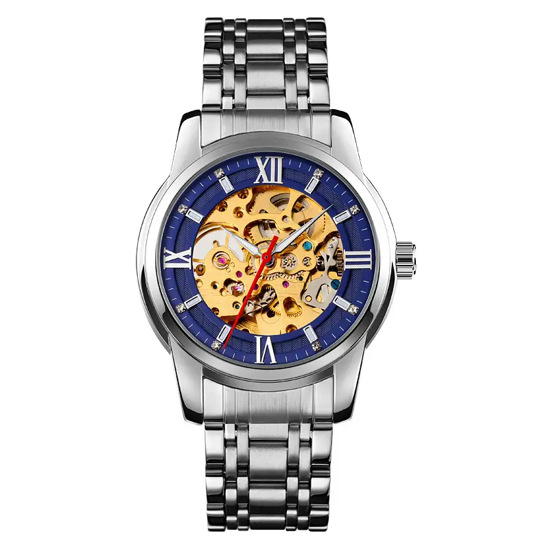 Fashion Temperament Automatic Mechanical Men's Leather Business Watch