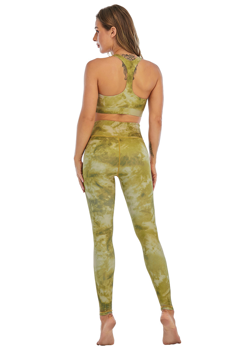 New Yoga Suit Women's European And American Printed Tights