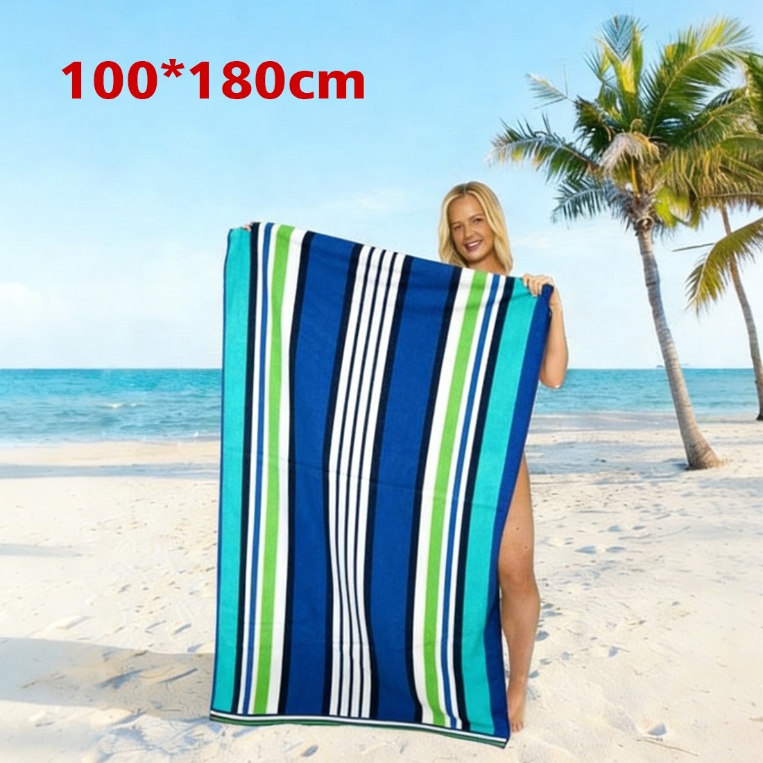 Travel Towel Striped Extra Large Microfibre Lightweight Beach Towel Quick Dry 6