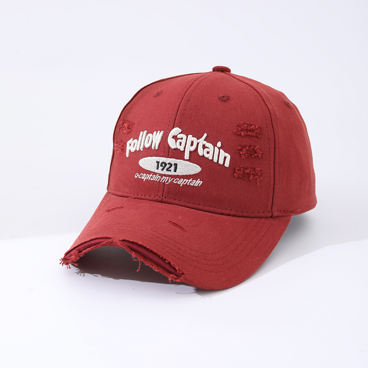 The New Convertible Baseball Cap With Holes And Embroidered Letters, Featuring The Year 1921 And Adjustable Design, Is Perfect For Daily Commuting, Outdoor Travel And Casual Wear.