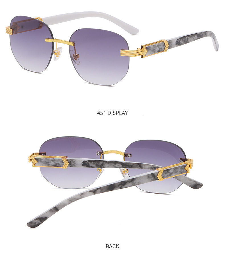 Title 6, Sunglasses Trend With Marbled Wood Temples