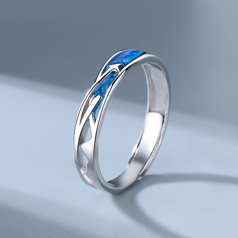 Japanese And Korean Niche Ins Star Couple Ring