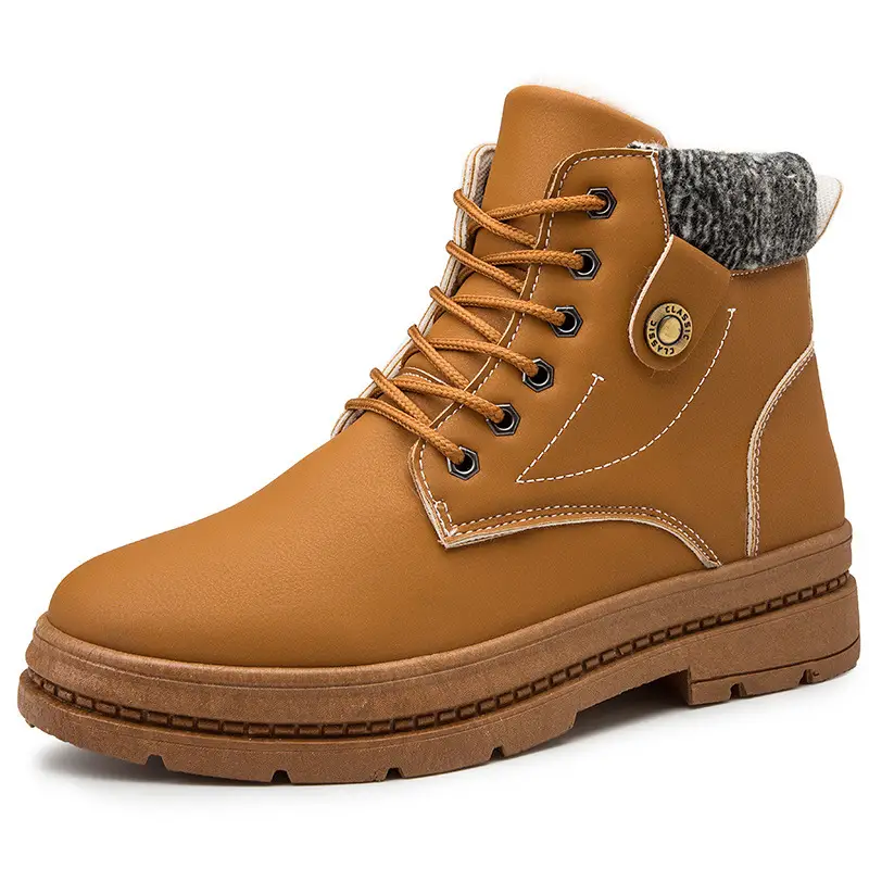Warm Snow Boots Men's Plus Cashmere Men's Shoes Outdoor Cold Boots