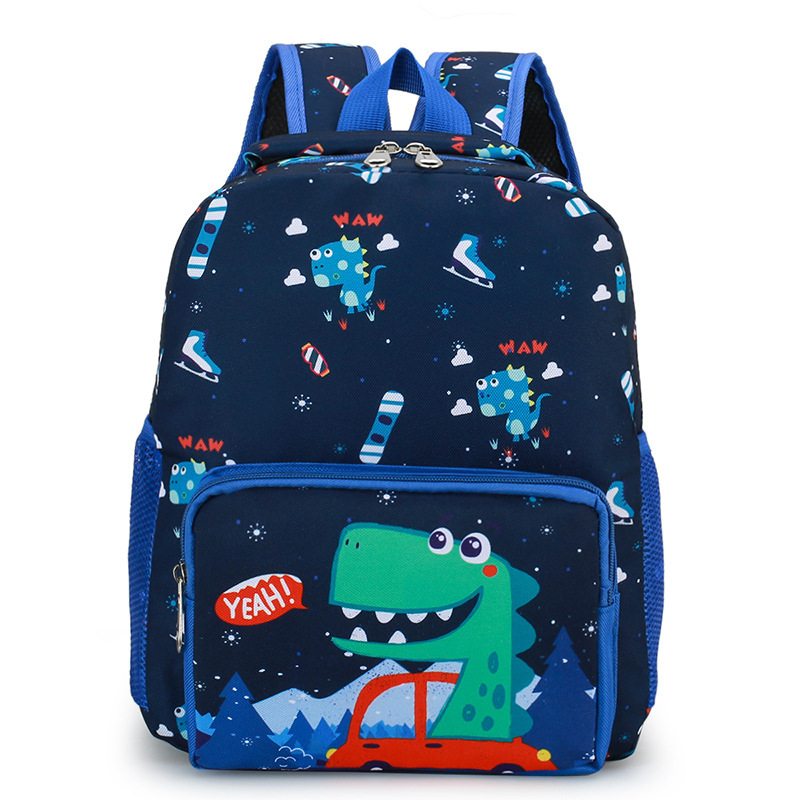 Children's Bag Cute Dinosaur Kindergarten Cartoon Print Male And Female Baby Backpack — foto 2