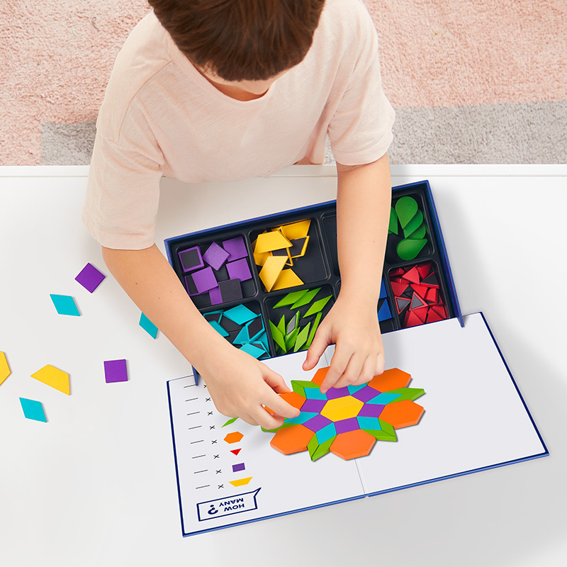 Geometric Shape Magnetic Puzzle Advanced Tangram For Children