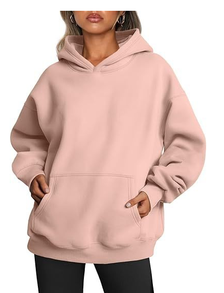 2026 New Arrival Womens Solid Color HoodieFashion Loose Casual Athletic Sweatshirt For Ladies