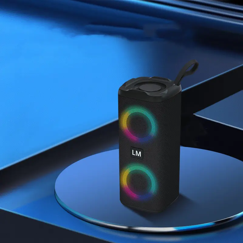 Bluetooth Dazzling Light Effect Dual Speaker Card