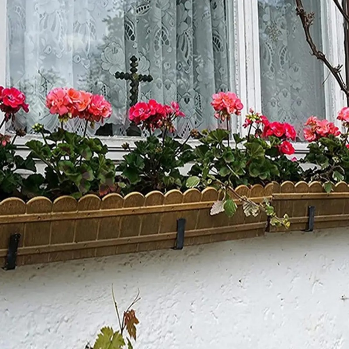 4 PCS Adjustable Window Planter Box Brackets Universal Holder — image 7