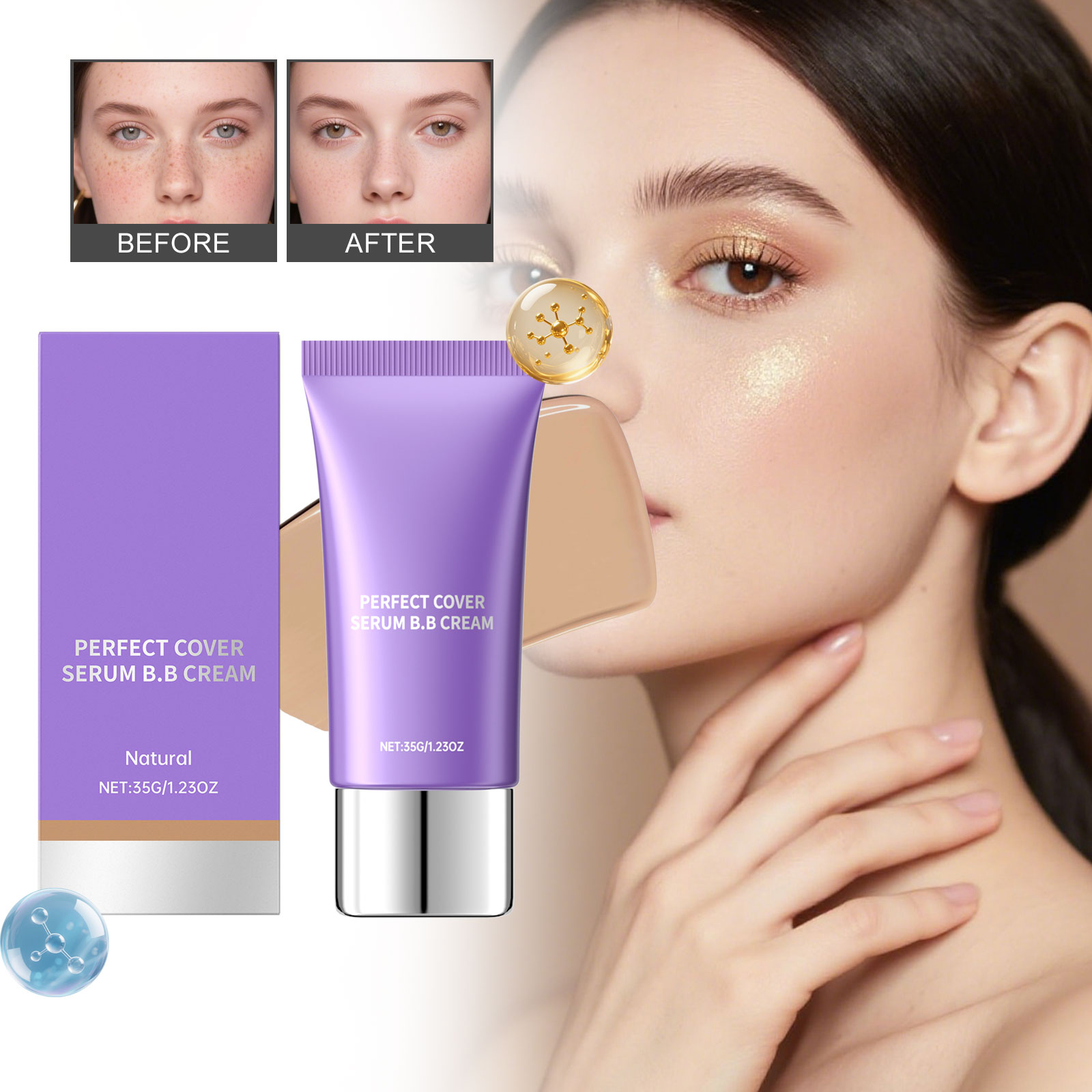 Moisturizing E Ssence BB Cream -natural Color- 35g 1 Box