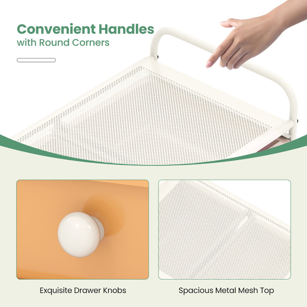 12-Drawer Utility Rolling Cart With Drawers Multi-Use Storage_voghion.com