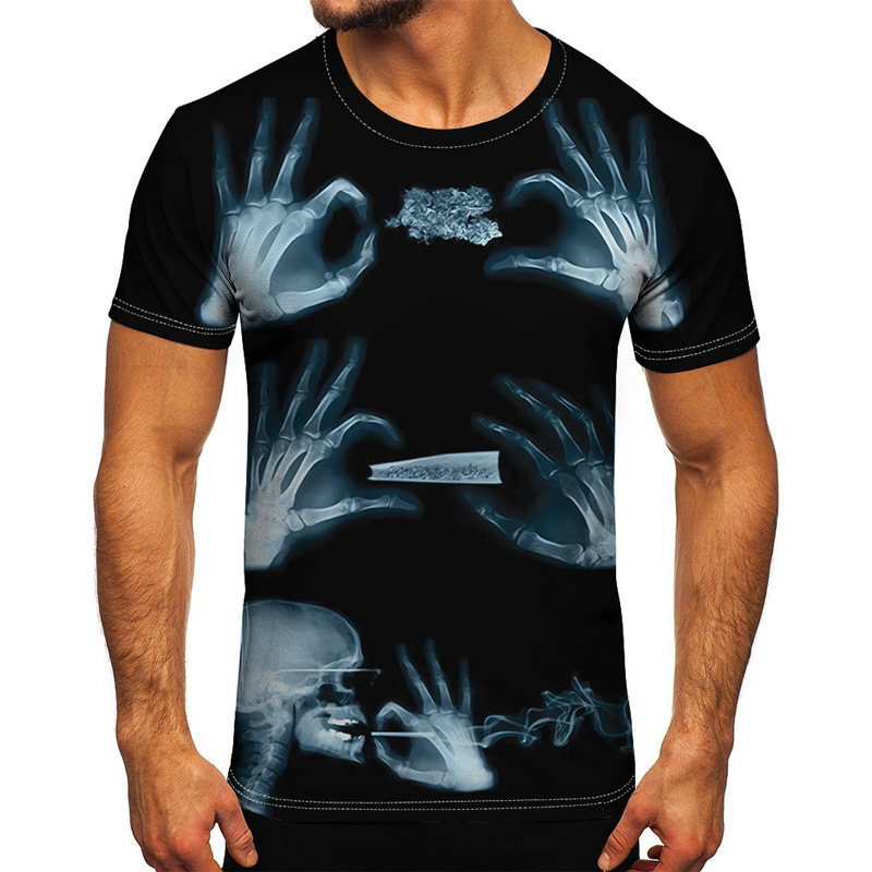 Title 3, T-shirt a maniche corte con stampa digitale 3D ...