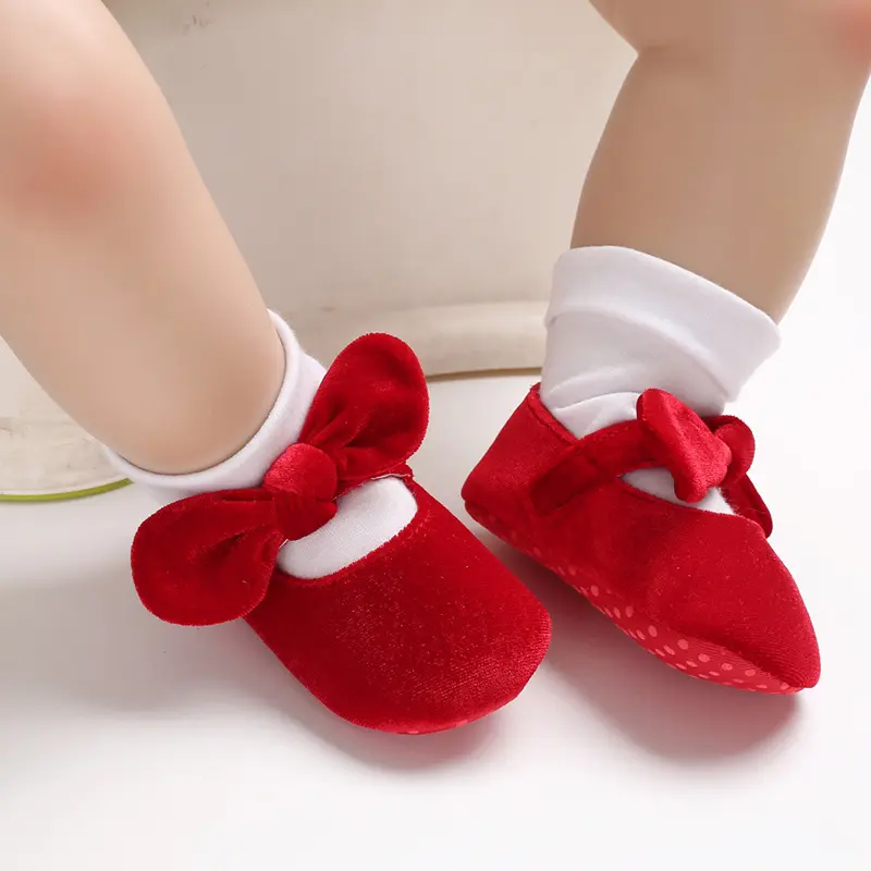 Bow Knot Baby Shoes Soft Sole Non-slip