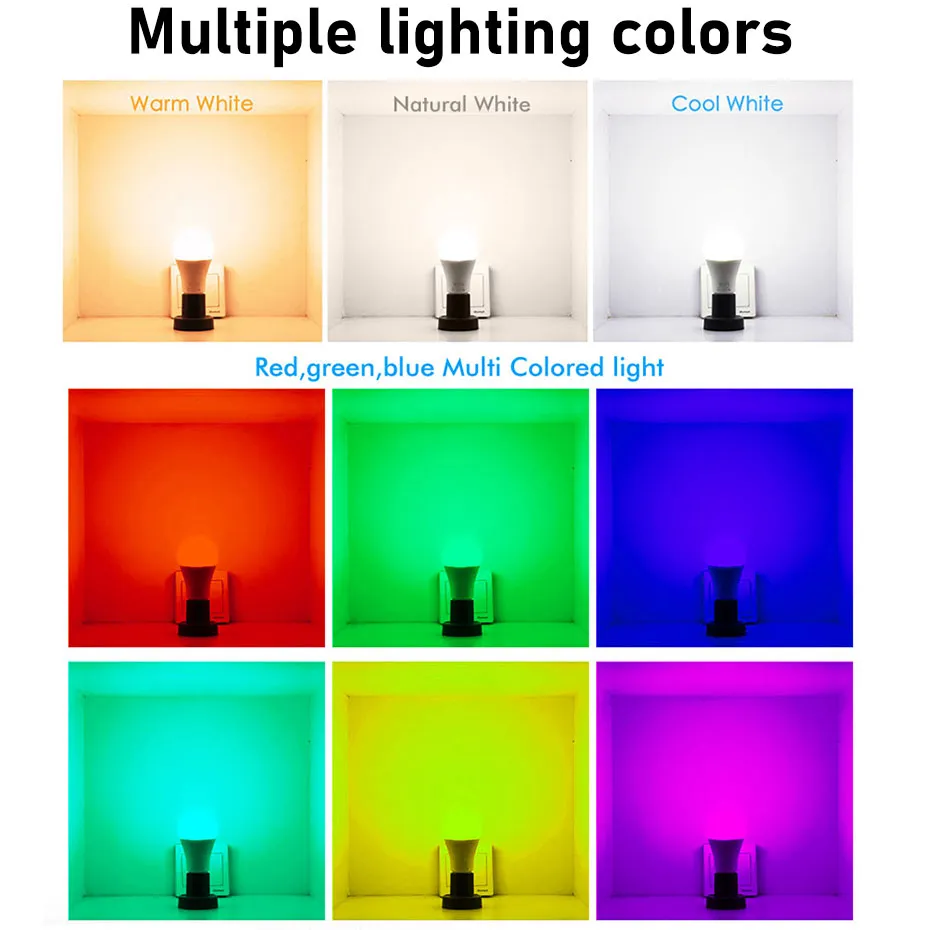 Explosive WiFi Smart Bulb Color Tone Voice Control Bulb – image 2