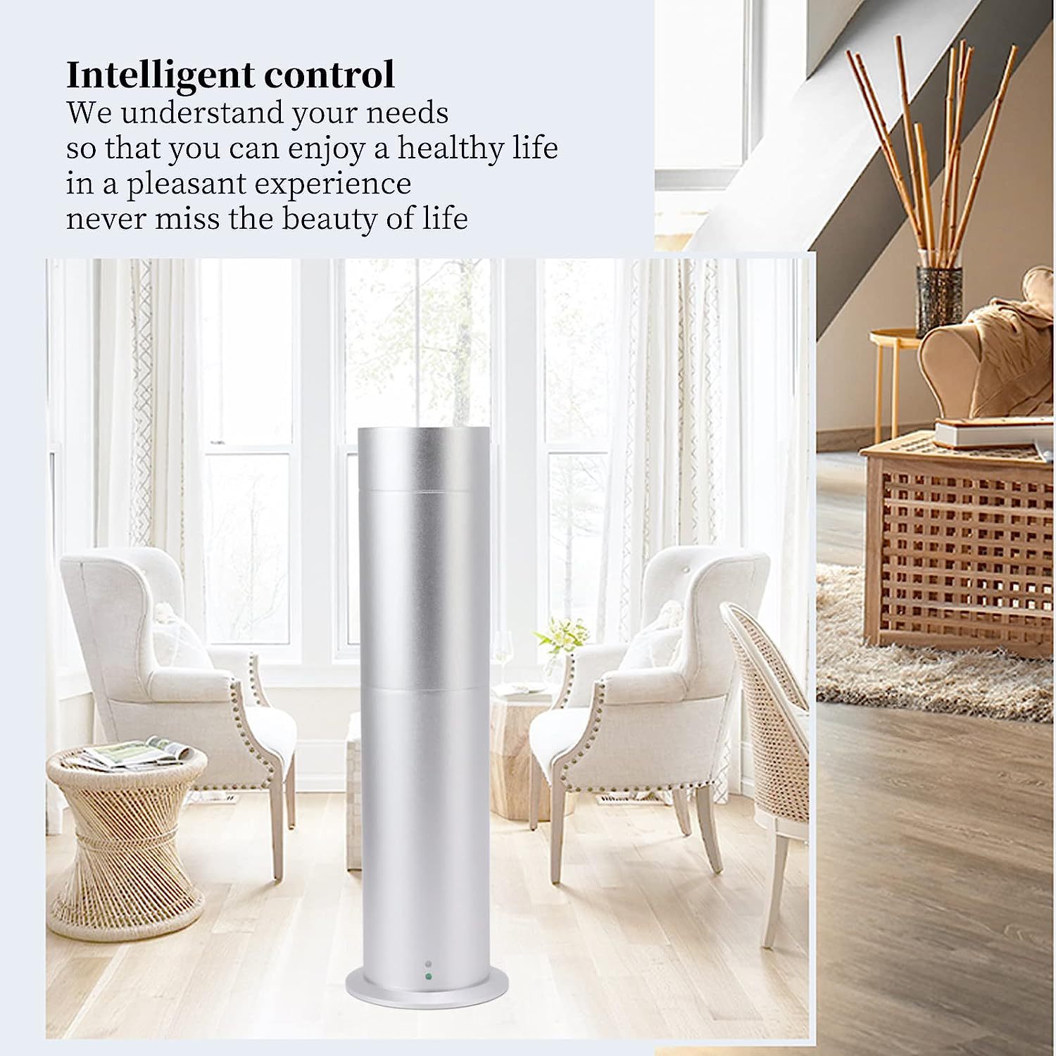 Black Aluminum Aroma Diffuser  Remote Control Automatic Scent Diffuser