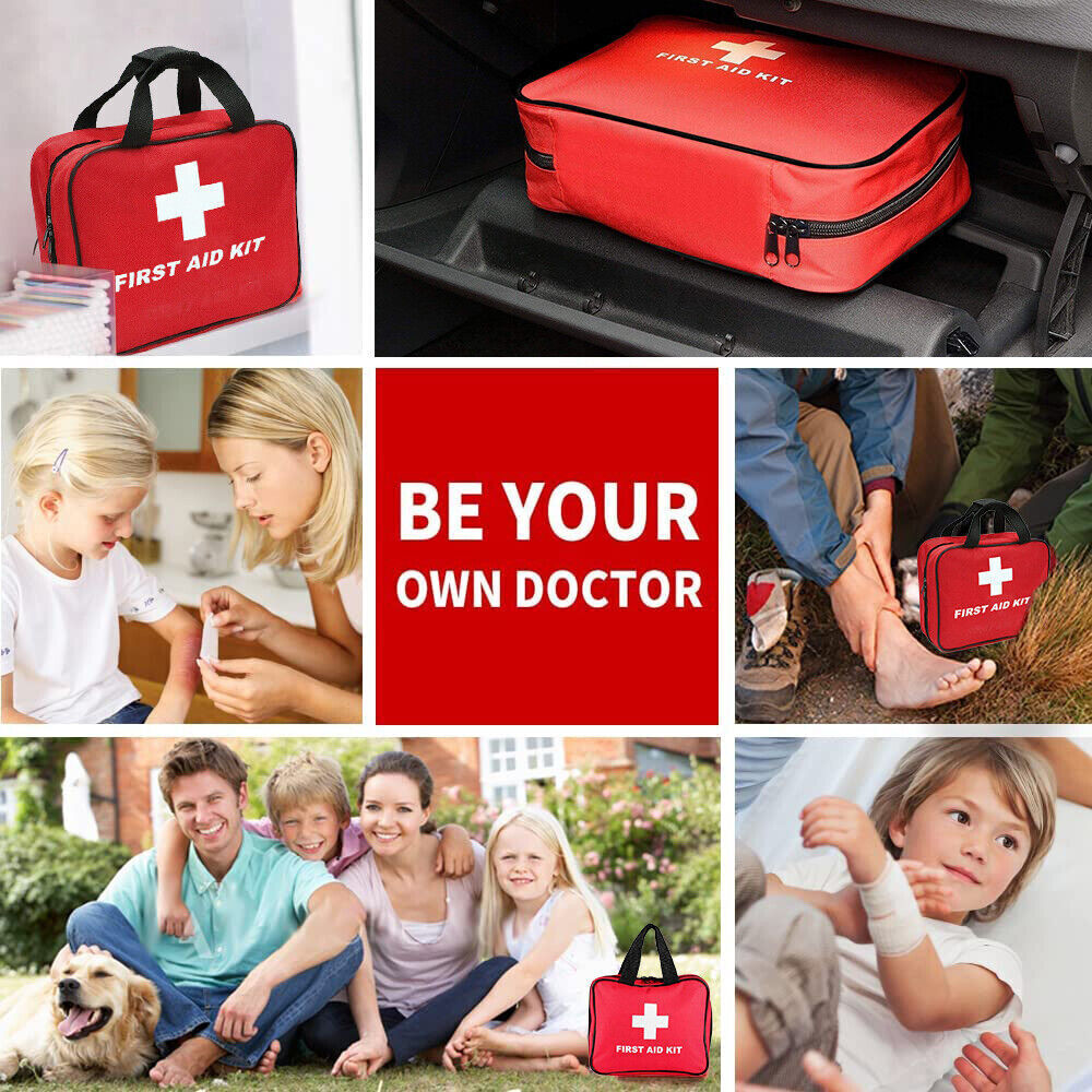 391pcs First Aid Kit Medical Emergency Travel Home Car Taxi Work 1ST Bag — image 4