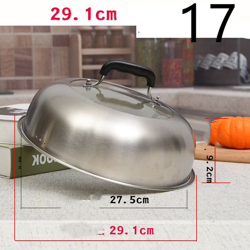 Title 24, Stainless Steel Heightened Round Household Wok ...