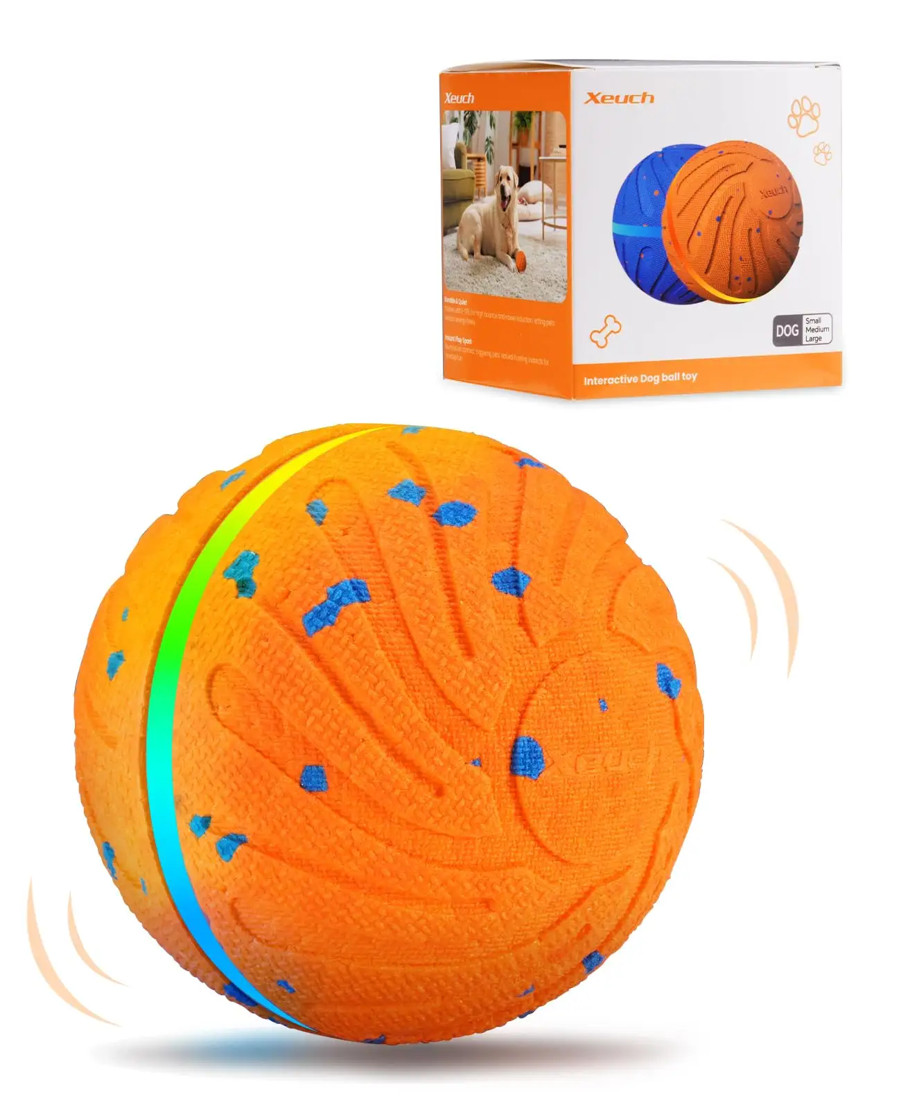Smart Interactive Dog Toy Balls, Automatic Moving