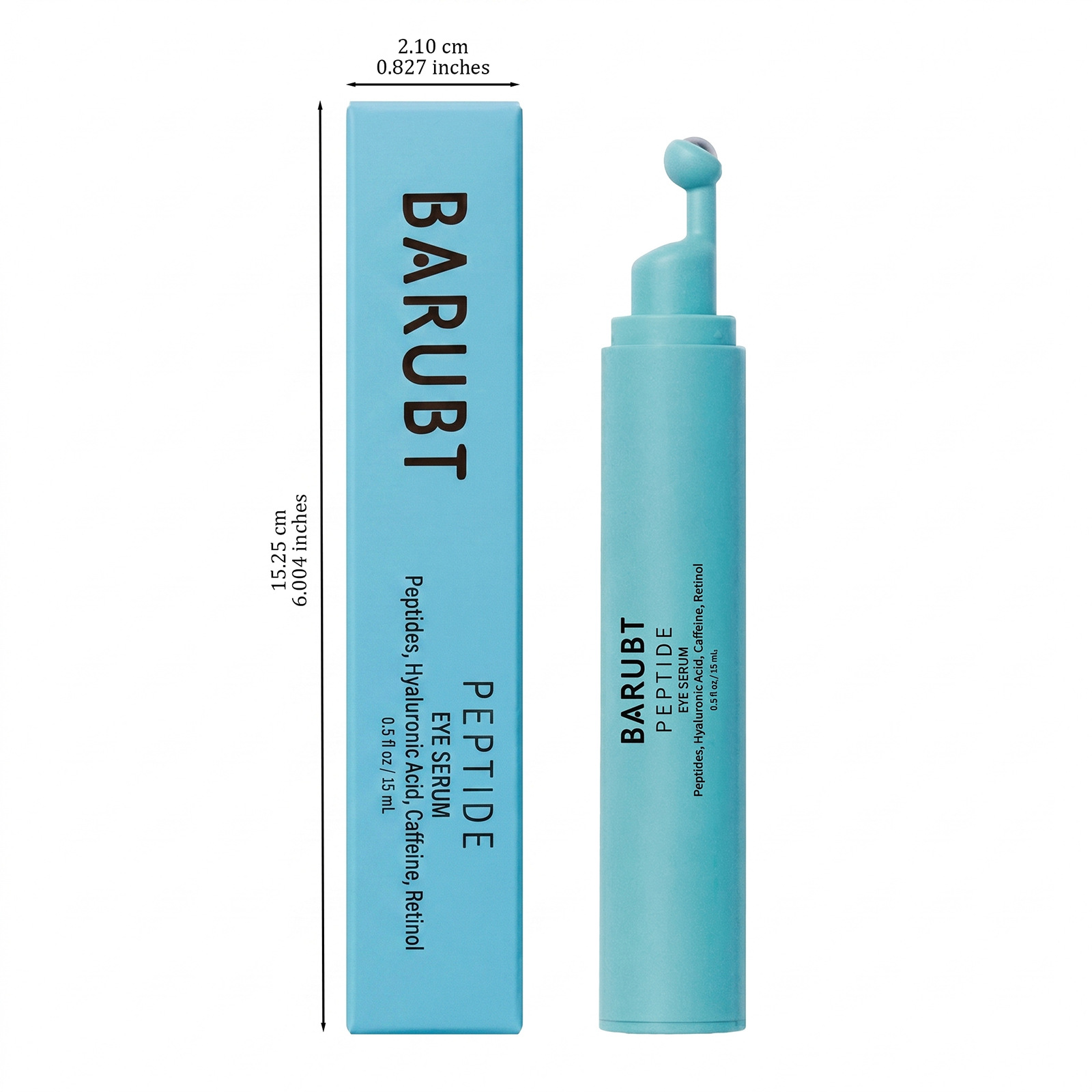 Peptide Eye Serum With Cooling Roller, Hydrating Under-Eye Treatment, 15ml