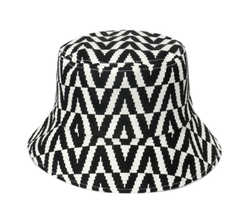 Spring And Summer Geometric Lattice Flowers Sun Female Fisherman Hat — foto 9