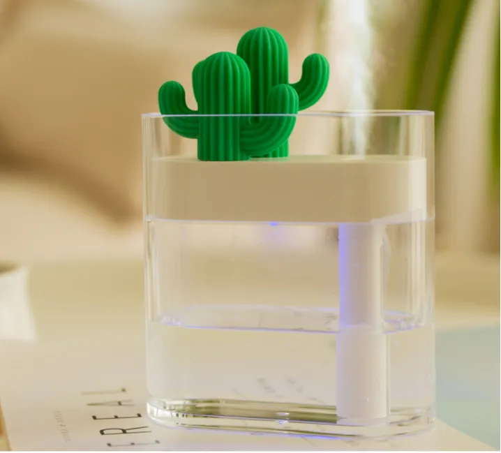 Transparent Landscape Cactus Portable Humidifier – image 2