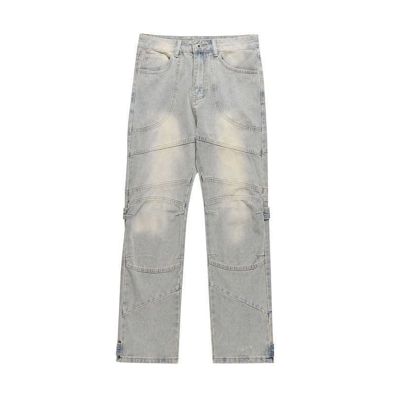 Title 3, Mens Worn Straight Loose Casual Jeans, offerin...