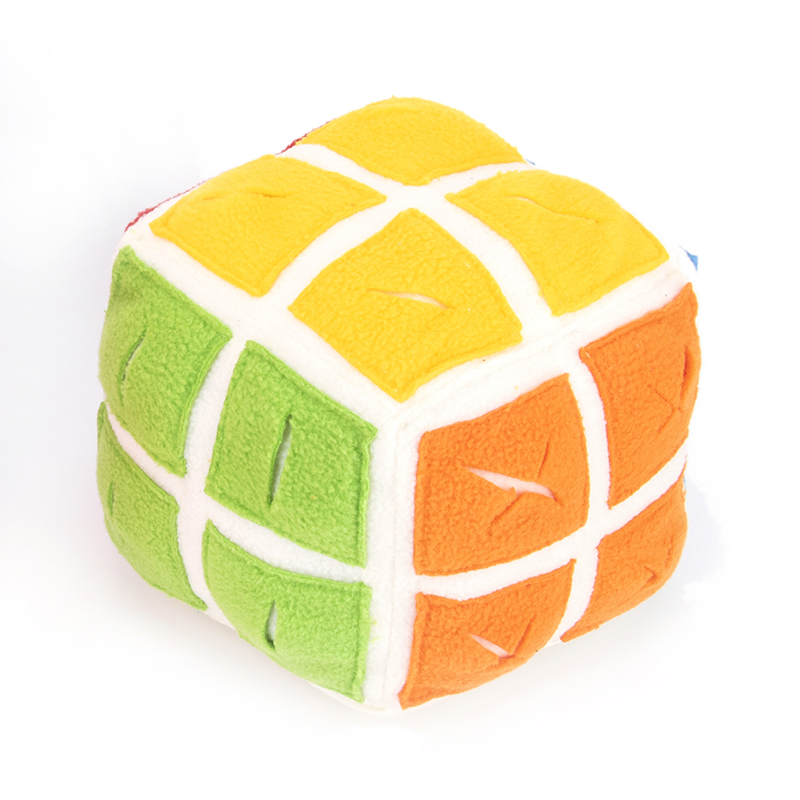 Pet Rubik's Cube Sniffing Toy Difficult Rubik's Cube Snuffle Toy Cat Dog Puzzle Hidden Food Cube Ball